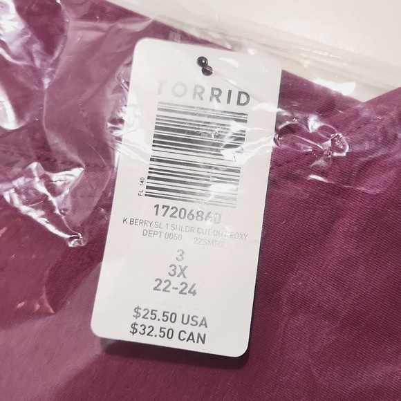 ❤️NWT VINTAGE TORRID SEXY FITTED ONE SHOULDER CUTOUT TOP CAMI TANK - PLUS SIZE - Picture 6 of 10